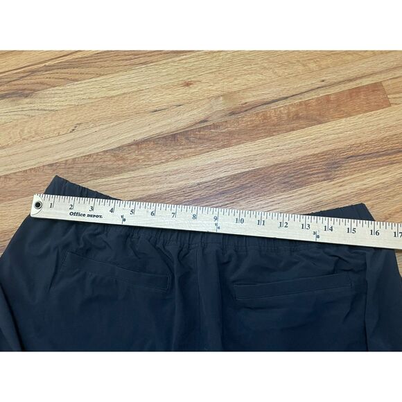 Athleta Aspire Women's 14 Black Pants Polyester Ankle Tapered Leg Stretch Yoga - Picture 7 of 10